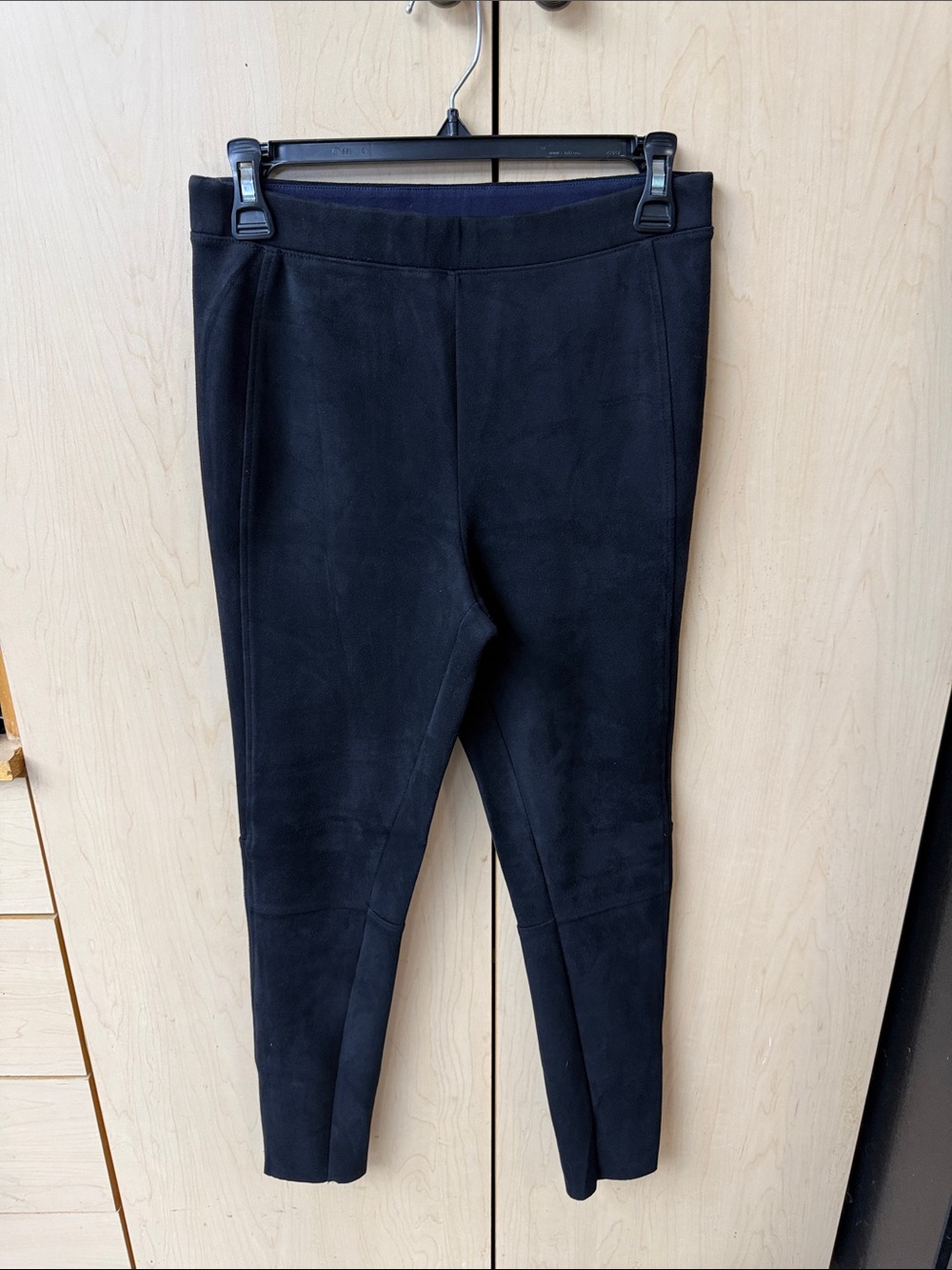 BCBGeneration Black Faux-Suede Leggings